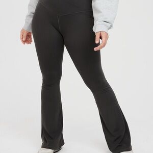 OFFLINE Black High-Waisted CROSSOVER Flare Leggings